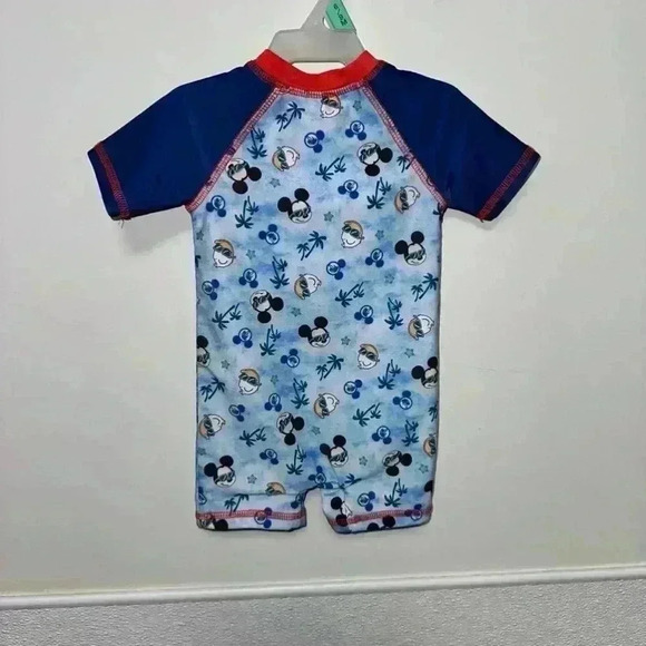 NWOT! Boy's Disney Swimsuit 6-9 Months / Blue & Red / 1 piece / UPF 50+ - Picture 4 of 5